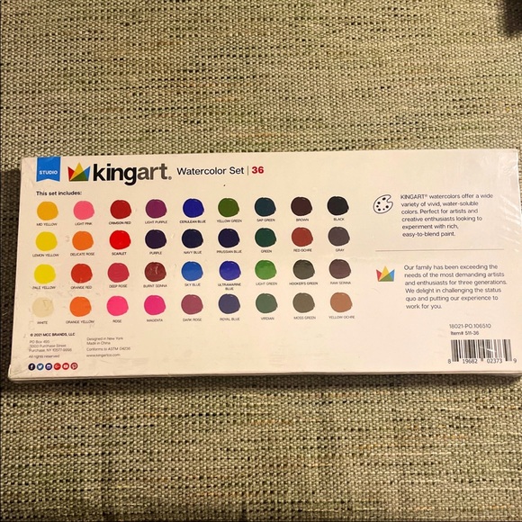 Art Supplies Bundle - King Art Colored Pencil Set, Watercolor Set & Marker Set - Picture 5 of 12